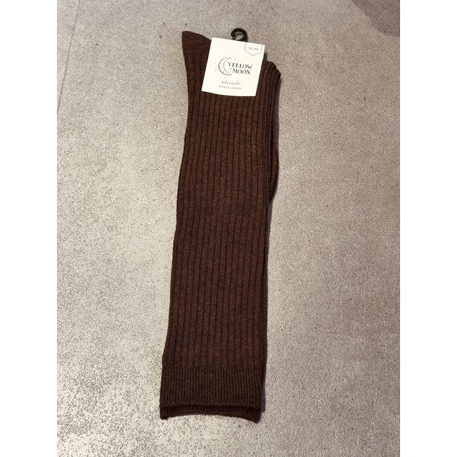 Yellow Moon kniekous brown stripes