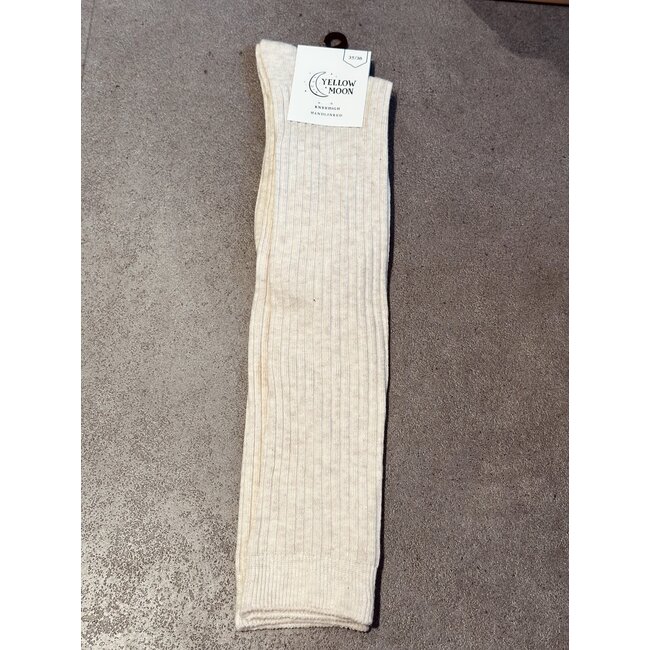 Yellow Moon kniekous light beige stripes