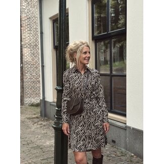 Elvira Elvira June dress brown zebra print