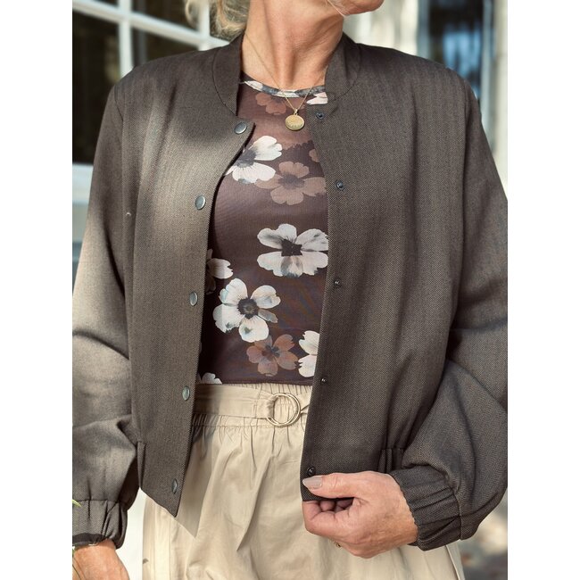 Elvira Elvira Riley jacket dark brown