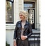 Suzana leather look jacket black