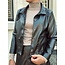 Suzana leather look jacket black