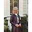 Suzana leather look jacket bordeaux red