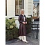 Suzana leather look jacket bordeaux red