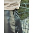 Suzana leather look skirt black