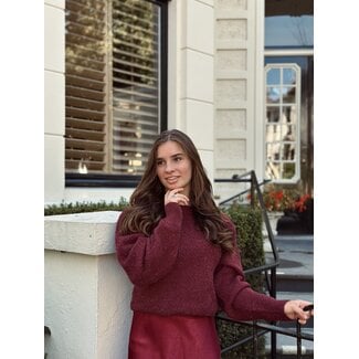 Smashed Lemon Smashed Lemon Yuliette sweater bordeaux red