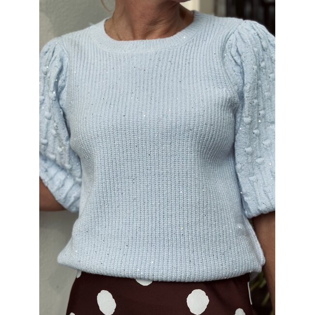 Smashed Lemon Smashed Lemon Mariette sweater light blue