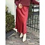 Smashed Lemon Smashed Lemon Jolijne satin skirt bordeaux red