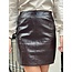 Smashed Lemon Smashed Lemon Milene leather look skirt brown