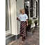 Smashed Lemon Smashed lemon Lieke long skirt brown/blue dot