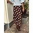 Smashed Lemon Smashed lemon Lieke long skirt brown/blue dot