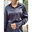Elvira Elvira Babette satin blouse dark blue