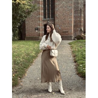 Lucie skirt satin camel One Size