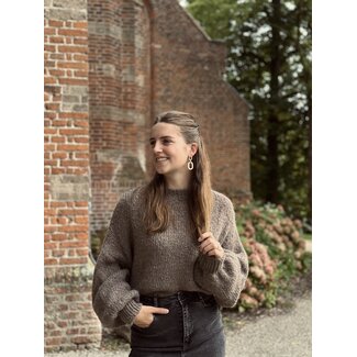 Amira sweater dark taupe One Size