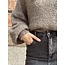Dirma long denim skirt black