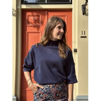 Madelijna top dark blue One Size