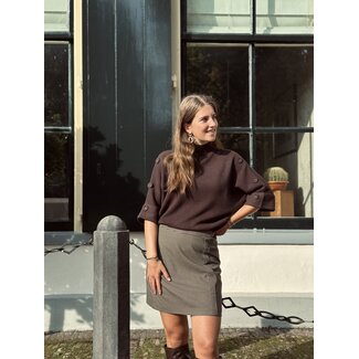 Elvira Elvira Yosien skirt dark brown print