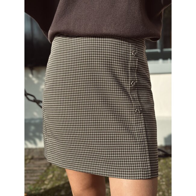 Elvira Elvira Yosien skirt dark brown print