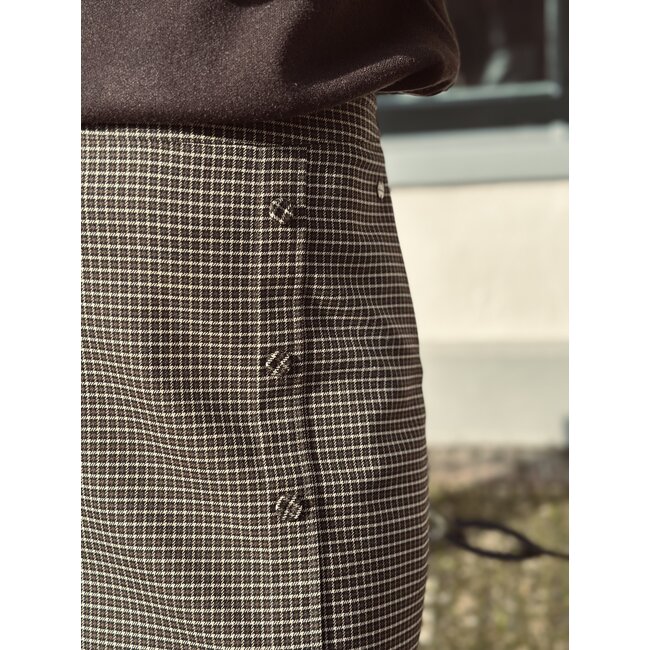 Elvira Elvira Yosien skirt dark brown print