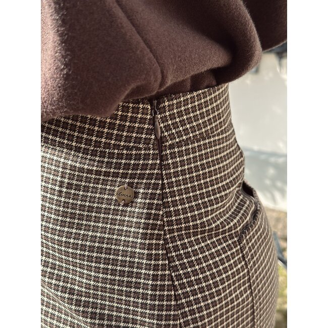 Elvira Elvira Yosien skirt dark brown print
