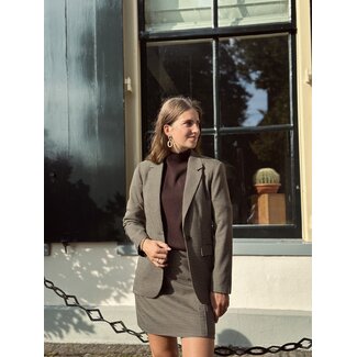Elvira Elvira Kaylee blazer dark brown print