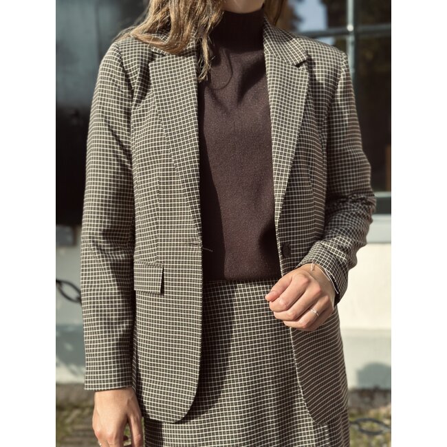 Elvira Elvira Kaylee blazer dark brown print