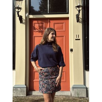 Elvira Elvira Lily skirt dark blue print
