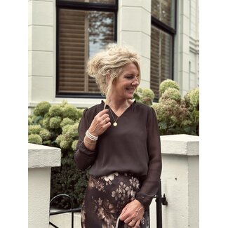 Elvira Elvira Ava blouse dark brown