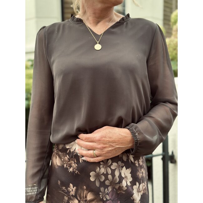 Elvira Elvira Ava blouse dark brown
