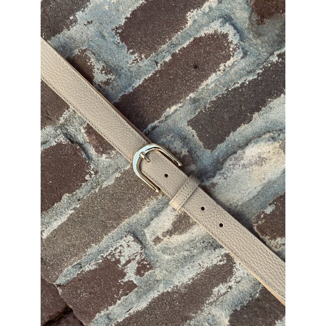 Ingely belt leather look taupe