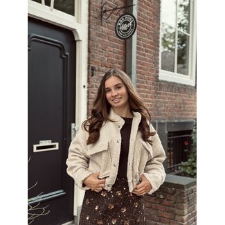Benthe teddy jacket beige One Size