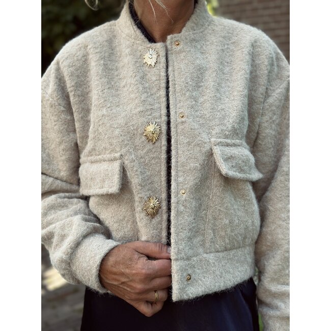 Joline bomber jacket beige One Size