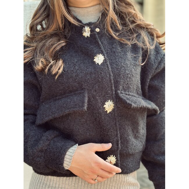 Joline bomber jacket black One Size