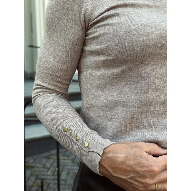Denice turtleneck taupe One Size