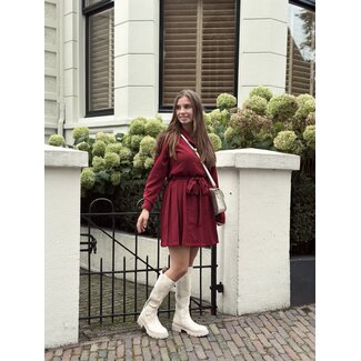 Sady blazer dress bordeaux red