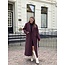 Nosalien long trenchcoat bordeaux red One Size