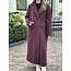 Nosalien long trenchcoat bordeaux red One Size