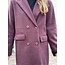Nosalien long trenchcoat bordeaux red One Size