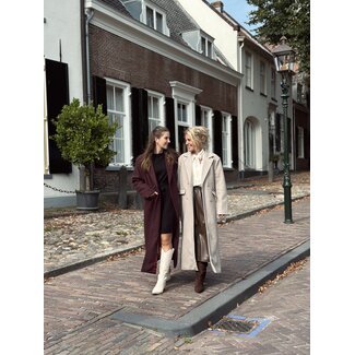 Nosalien long trenchcoat beige One Size
