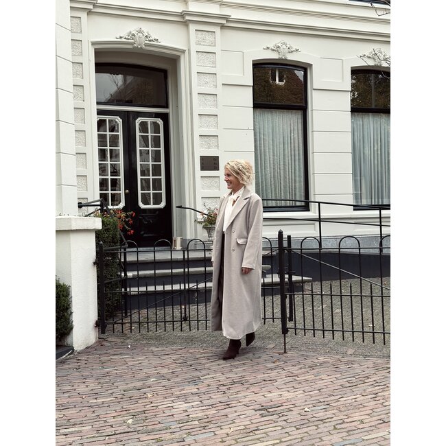 Nosalien long trenchcoat beige One Size