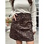 Vievette skirt panter print brown/black
