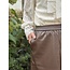 Margalyn long leather look skirt brown