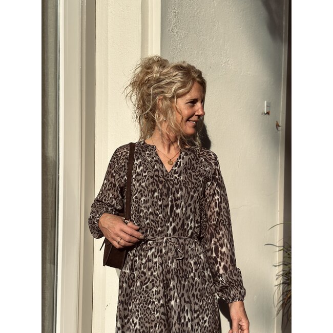 Ze-Ze Ze-Ze Hellen panterprint dress