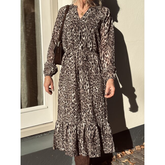 Ze-Ze Ze-Ze Hellen panterprint dress