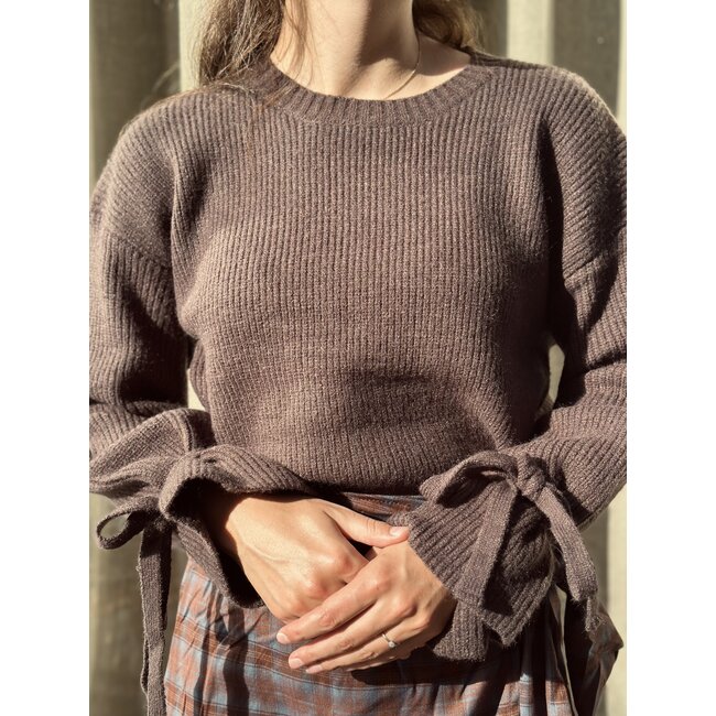 Maartje knitted sweater brown