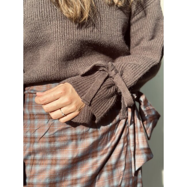 Maartje knitted sweater brown