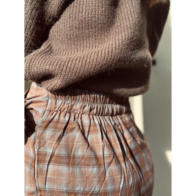 Soofje skirt bordeaux red/blue