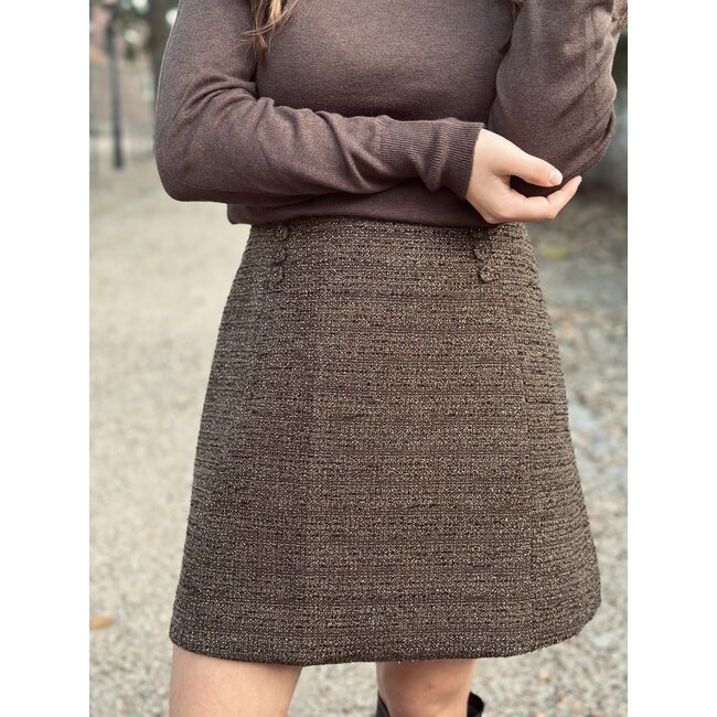 Juline skirt brown glitter