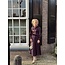 Elvira Elvira Hannah long satin skirt aubergine