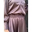 Elvira Elvira Hannah long satin skirt aubergine